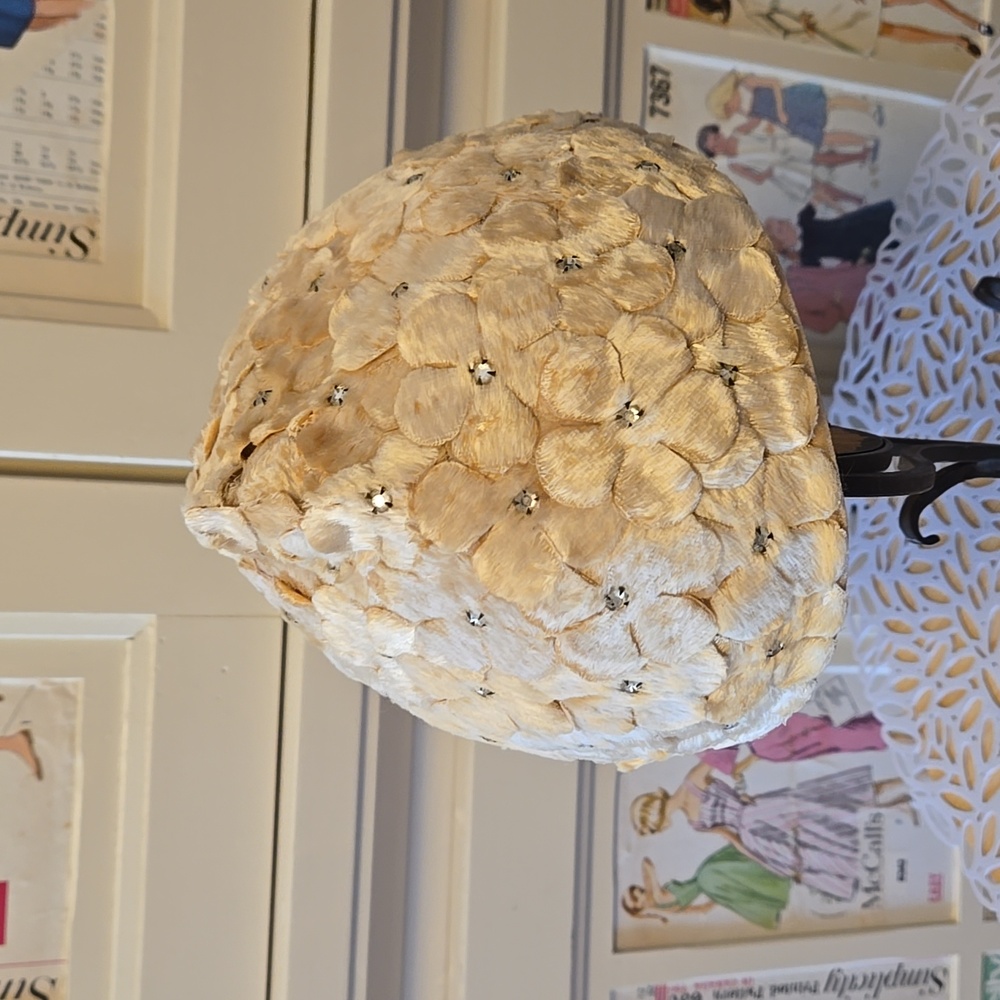 Vintage Cream Patchwork Beanie - image 3